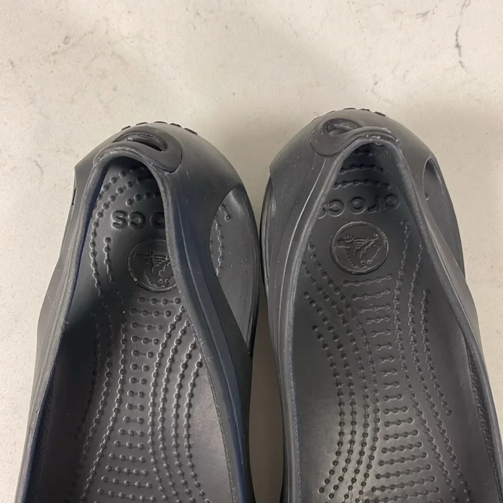 Crocs Women's Kadee Ballet Flats Size 10 Black